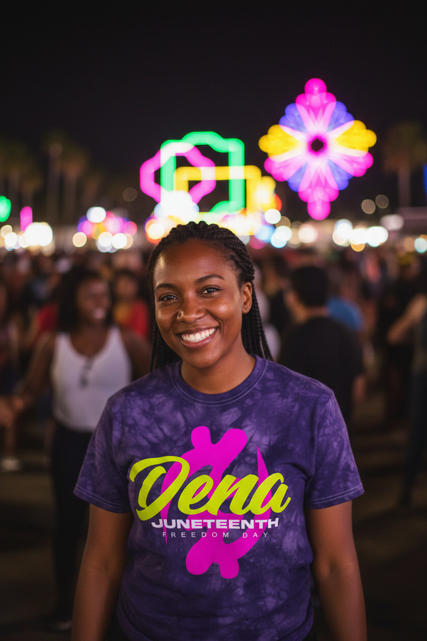 Juneteenth Neon & Tie Dye Shirts