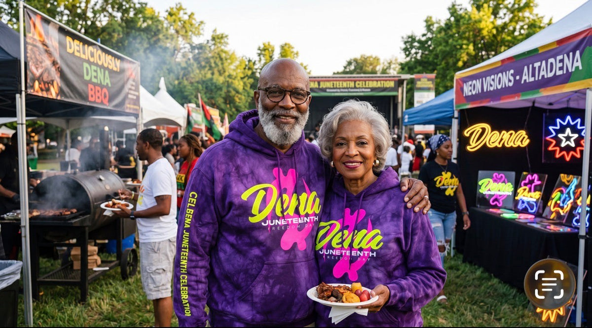 Juneteenth Neon & Tie Hoodies