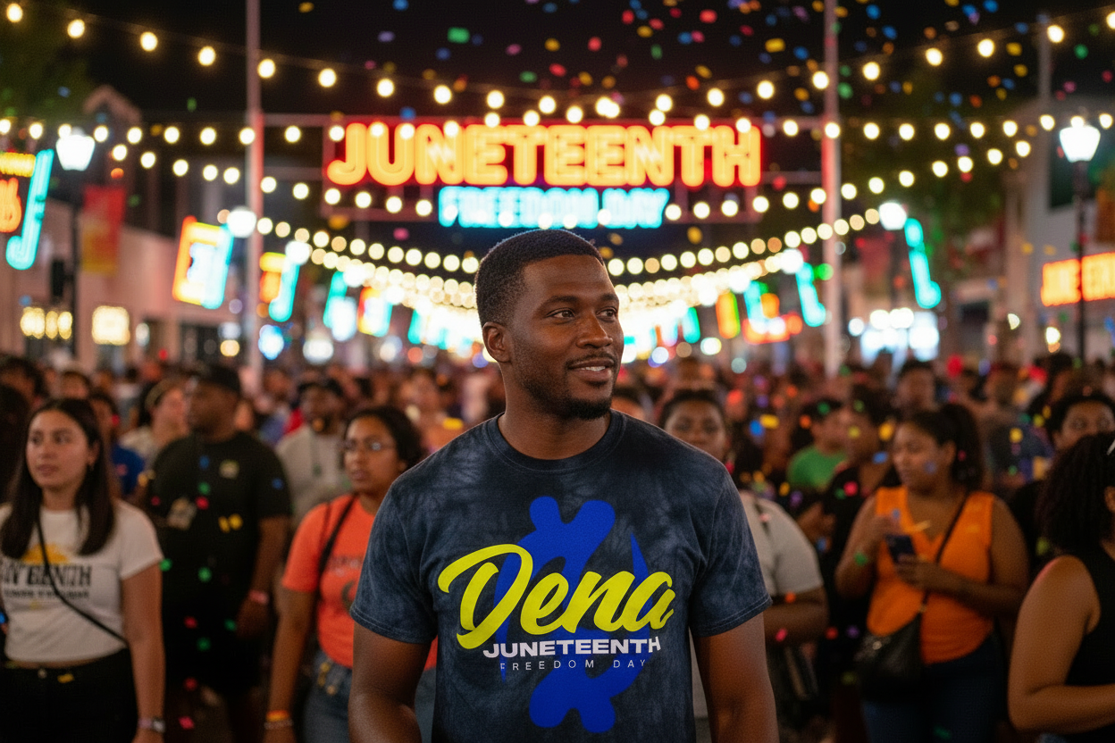 Juneteenth Neon & Tie Dye Shirts