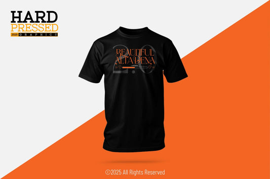 black 2.0 altadena t-shirt with loading bar graphic