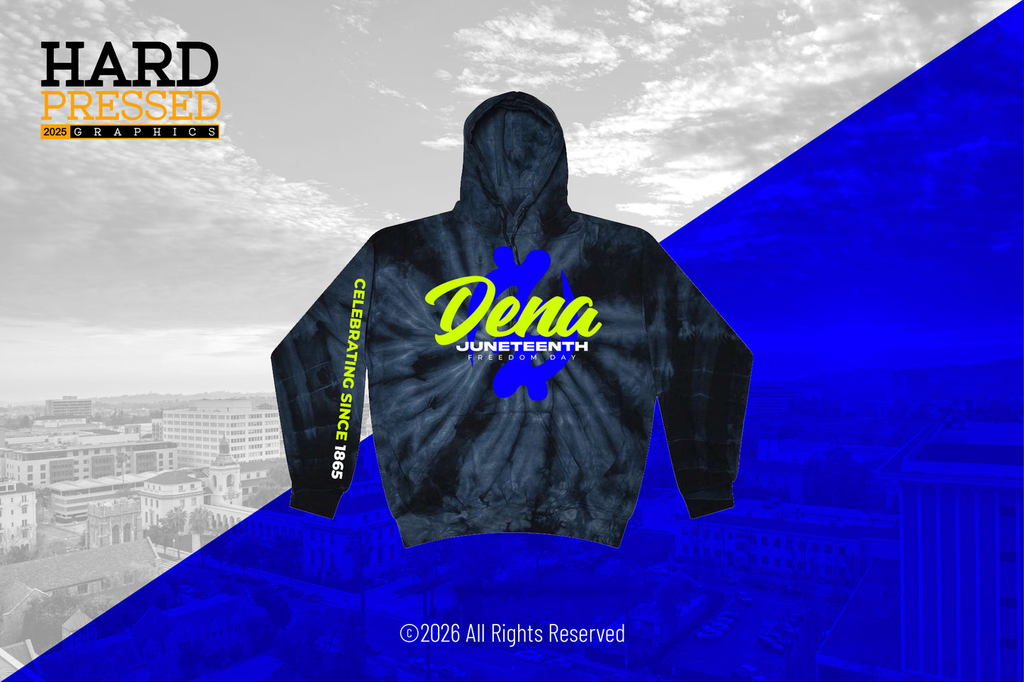 Juneteenth Neon & Tie Hoodies