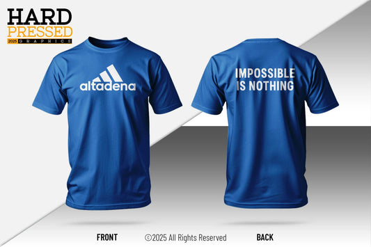 Altadena Flip reflective limited edition cotton t-shirt with front and back print