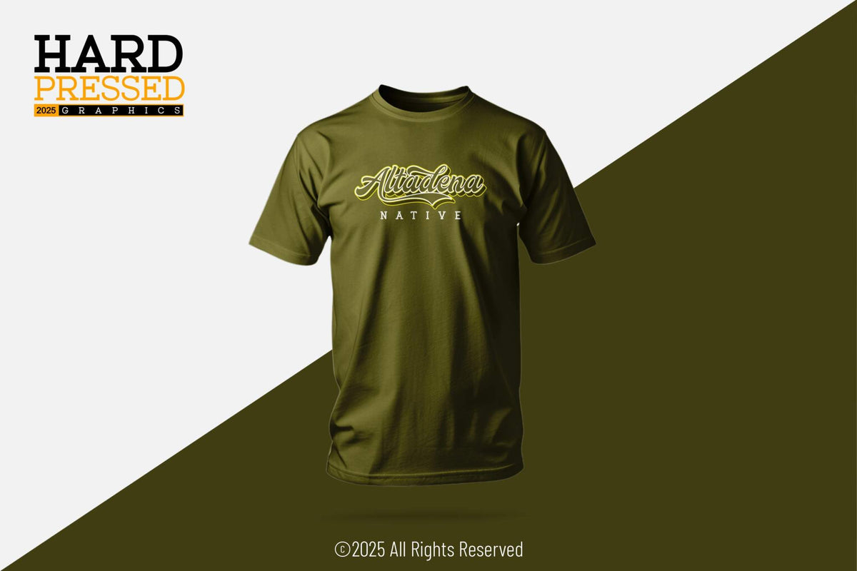 army green altadena native t-shirt