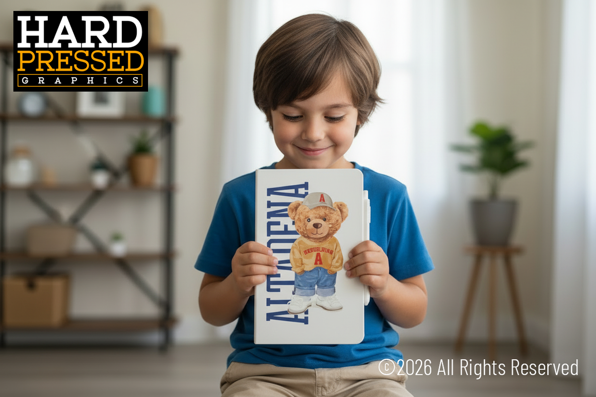 Boy Bear Altadena notebook with bear in sweater on cover