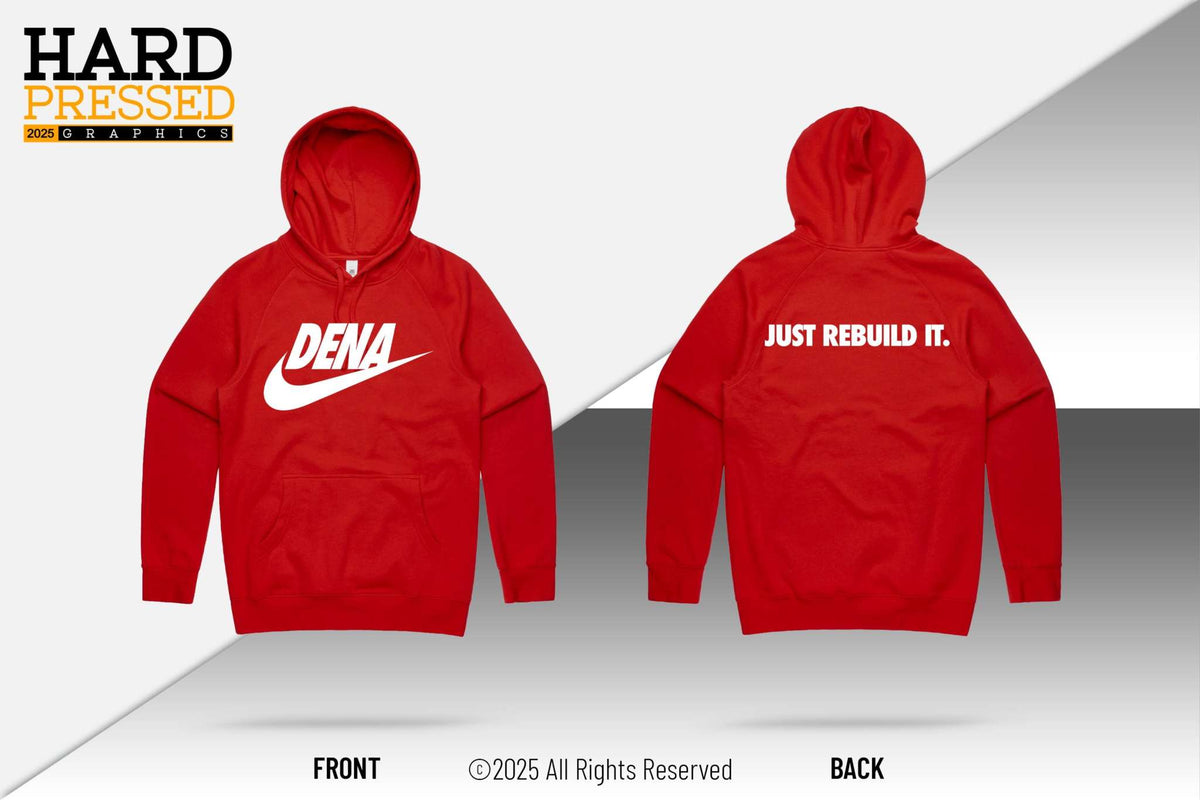Limited edition Dena Flip reflective hoodie with front and back print
