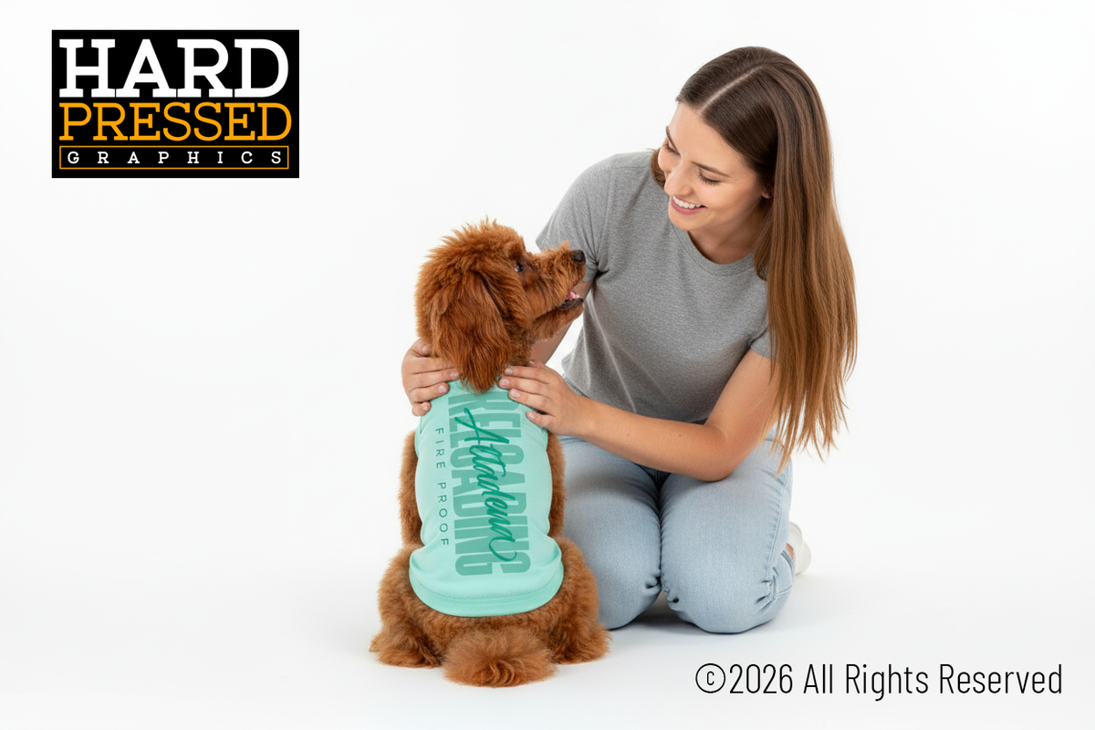 Sea foam green doggie reloading t-shirt with Altadena Reloading text