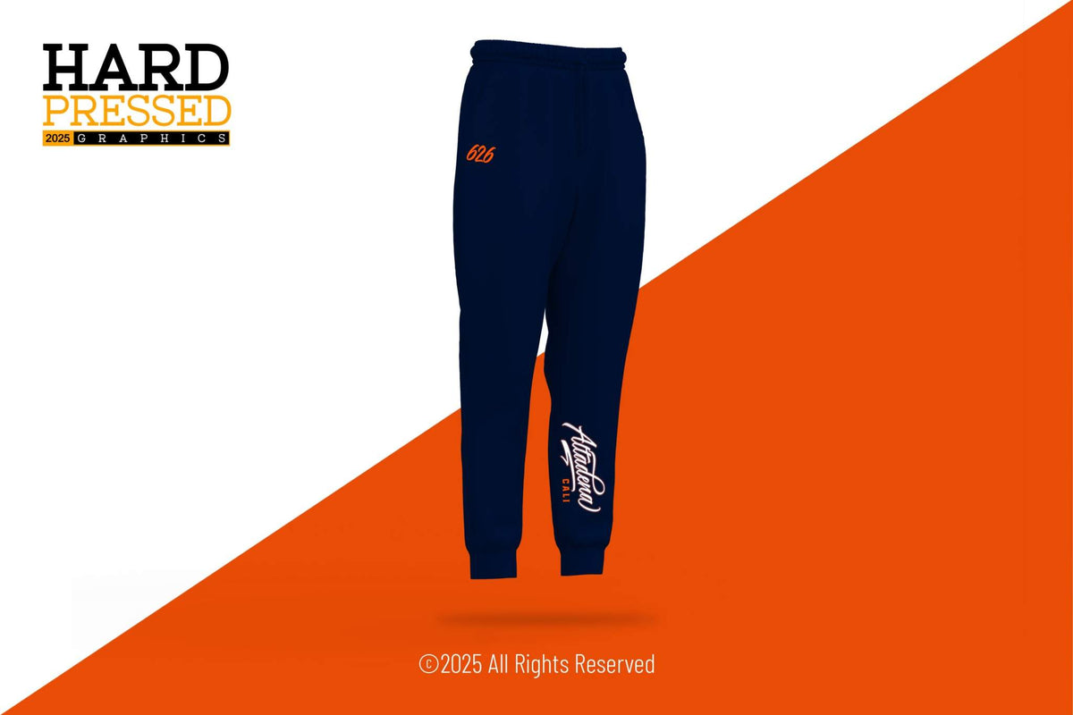 Navy blue 626 Altadena Cali shirt and jogger set