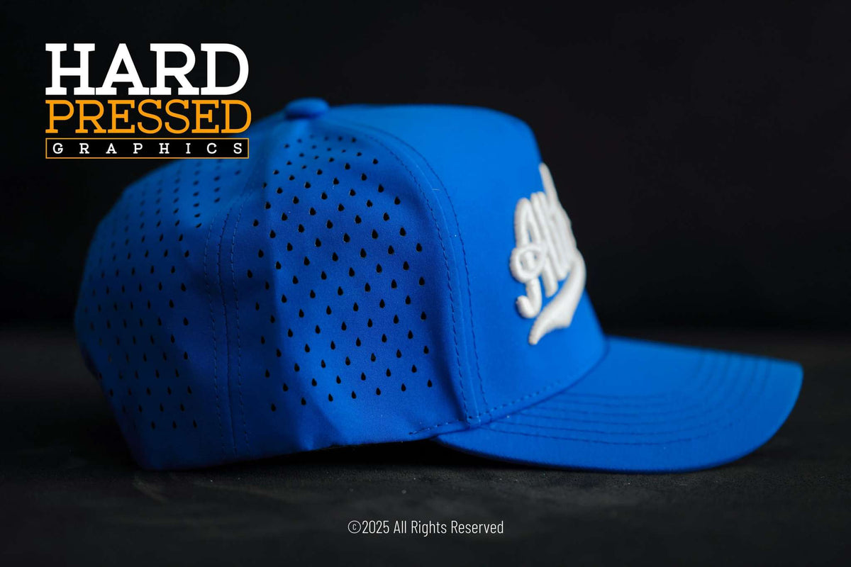 royal blue mesh snapback jersey flip hat with altadena and 626 text